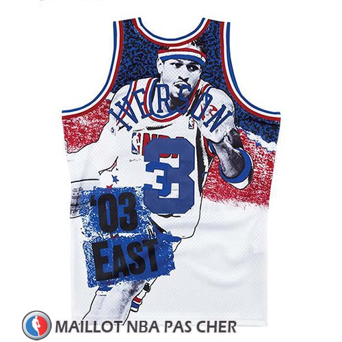 Maillot All Star 2003 Allen Iverson Mitchell & Ness Blanc